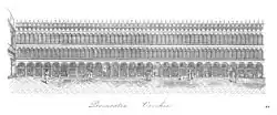 ارتفاع Procuratie Vecchie ( c. 1520 ) ، مطبوعة من Quadri-Moretti (1831)