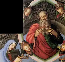 God the Father (112 x 75 cm.) and the Virgin Mary (51 x 41 cm.) (Museo di Capodimonte, Naples)