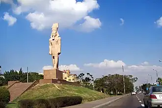 نسخة طبق الأصل من تمثال رمسيس الثاني، شارع صلاح سالم في مصر الجديدة