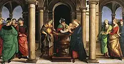 لوحة للرسام Raphael Presentation in the Temple 27 x 50&nbsp;cm