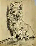 رسم للفنان رشاد سليم (1935) قياس 17.5سم × 22.5سم