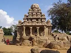 A Hindu temple in stone