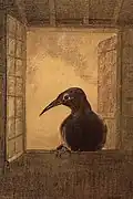 أوديلون ريدون، الغراب، 1882