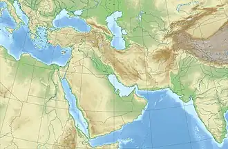 صيدا على خريطة غرب آسيا