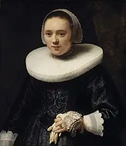 رامبرانت، صورة امرأة مع قفازات، 1632-1642