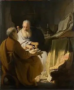 رامبرانت ، رجلان عجوزان يتنازعان ، 1628