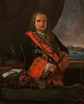 لوحه لنصف تمثال لميجيل دى جوسمن دافالوس سيبينولا.