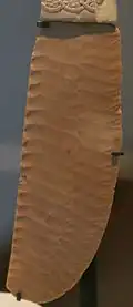 جانب التقشير المموج للنصل