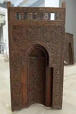 خشبية محمولة محراب ، 1154-1160 ، متحف الفن الإسلامي ، القاهرة