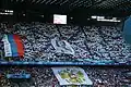 جانب من المشجعين الروس خلال مباراة روسيا والسويد في إطار الدور الأول لنهائيات يورو 2008.