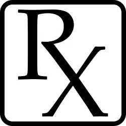 يستخدم الرمز في الوصفات الطبية.