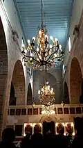 داخل كنيسة القديس جوارجيوس الأرثوذكسية في حاصبيا