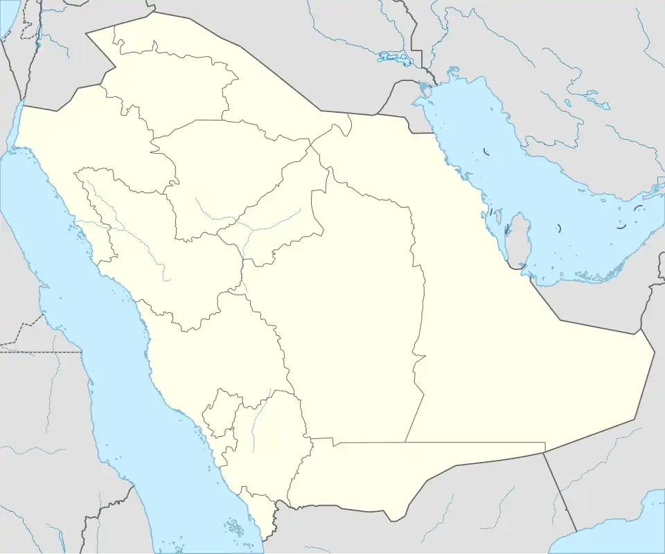 مكة على خريطة المملكة العربية السعودية