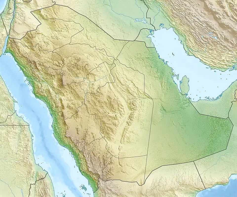 الحرب العثمانية السعودية is located in المملكة العربية السعودية