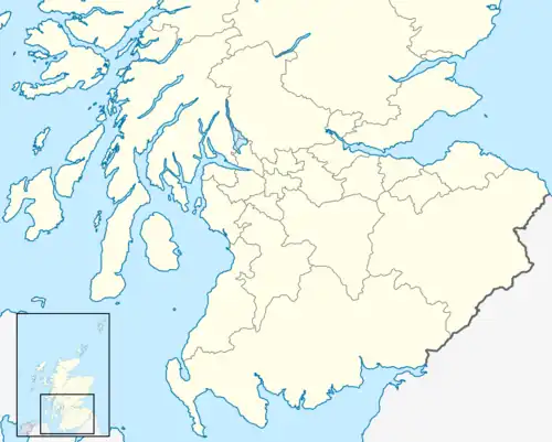 الدوري الإسكتلندي الدرجة الأولى 2013–14 على خريطة Scotland South