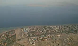 تصوير جوي لساحل شرم الشيخ