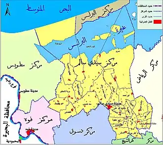 خريطة مركز سيدي سالم