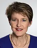 سيمونيتا سوماروغا رئيسة Switzerland (2015, 2020)