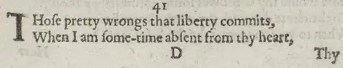 Detail of old-spelling text