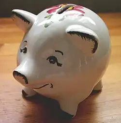 حصالة على شكل خنزير في السبعينيّات