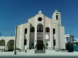 كنيسة مار شربل في ليماسول بقبرص، والتي بُنيت على يد المطران بطرس الجميّل بتاريخ 25 يناير عام 2003.