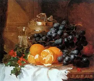 Eloise Harriet Stannard ، حياة عيد الميلاد الساكنة (1886) ، متحف مجموعة يوحنا بولس الثاني&nbsp;&nbsp;[لغات أخرى]‏ ، وارسو