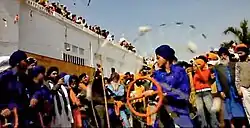 The Khalsa celebrating the Sikh festival Hola Mohalla or simply Hola.