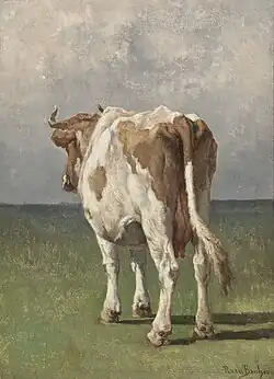 دراسة بقرة Study of a Cow. Courtesy Figge Art Museum.