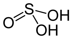 حمض الكبريتوز