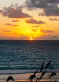 شروق الشمس ، 6 أكتوبر 2008 ، من الجزء الشمالي من الجزيرة