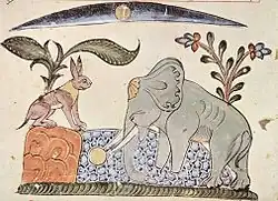 1310 رسم سوري كليلة ودمنة.