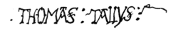 Tallis's signature