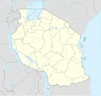 MUZ على خريطة تنزانيا