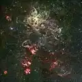سديم العنكبوت وما يحيطه،Credit: ESO.