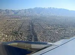 منظر لجنوب مدينة طهران