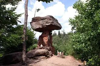 طاولة الشيطان قرب Hinterweidenthal