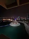 القبة في وسط الجزيرة الخضراء.