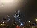 مبنى المطعم التُركي في ساحة التحرير أثناء الاحتجاجات العراقية، يوم 30 أكتوبر، 2019.