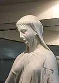 تمثال ريبيكا المحجبة&nbsp;[الإنجليزية] الرخامي، 1863.