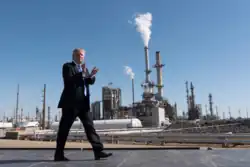 President Donald J. Trump attends a tax reform for energy workers event at Andeavor Refinery, Wednesday, September 6, 2017, in Mandan, North Dakota.