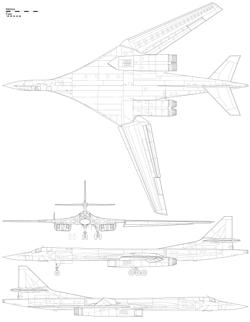 الإسقاط العامودي لطراز / توبوليف تو - 160.