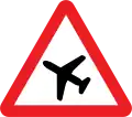 U.K. low flying aircraft sign.
