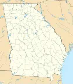 نادي أوغوستا الوطني للغولف على خريطة Georgia (U.S. state)