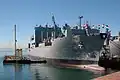 تدشين السفينة USNS Robert E. Peary (T-AKE-5) في مصنع NASSCO في 9 فبراير 2008
