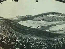 صورة قديمة لمبارة تجمع بين نادي غوتبورغ - نادي أورغريته علي ملعب أوليفي 3 يونيو 1959، بحضور 52,194 متفرج.