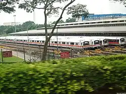 Siemens C651 trains for the Singapore MRT at Ulu Pandan Depot