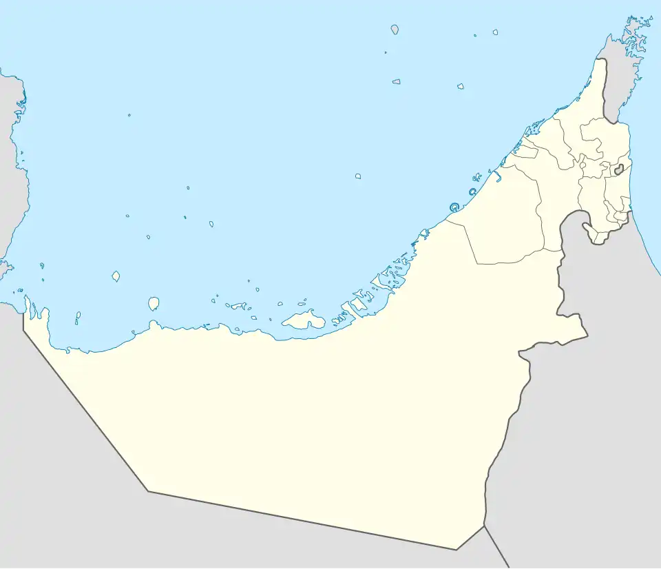 عش على خريطة الإمارات العربية المتحدة
