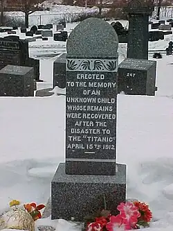 قبر الطفل المجهول في نيوزيلندا.