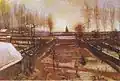 حديقة القسيس في نيونيين في الثلج، لوحة زيتية على قماش، يناير 1885، متحف أرماند هامر للفنون، لوس أنجلوس (F67 ، JH604)