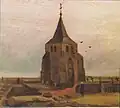 برج الكنيسة القديمة في نيونيين، مايو 1884، لوحة زيتية على قماش، مجموعة EG Bührle Foundation، زيورخ (F88 ، JH490)